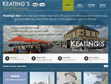 Tablet Screenshot of keatingsbar.com